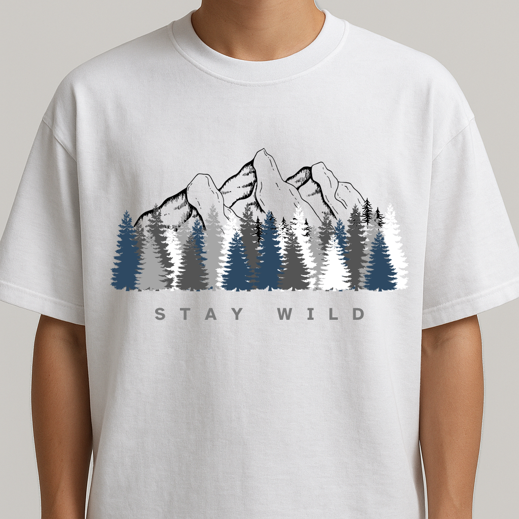 STAY WILD Oversized Streetwear