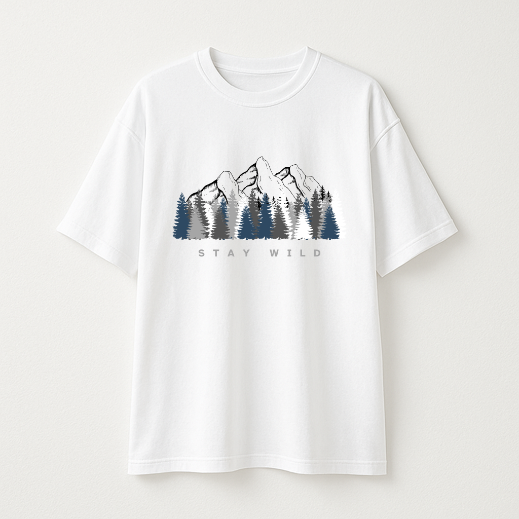 STAY WILD Oversized Streetwear